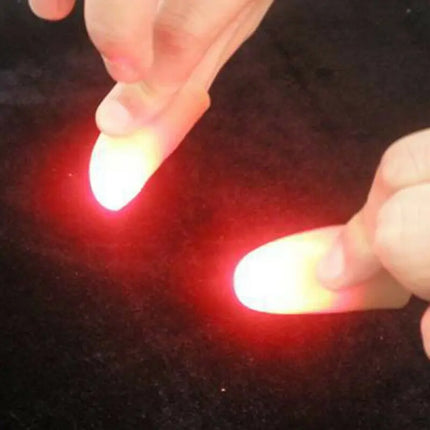 Dedos Luminosos Led, Magia Con Luz, Buen Truco De Magia