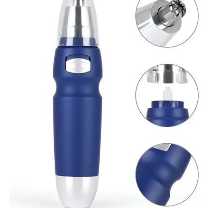 Maquina Depiladora Nasal Cortadora De Pelos Nariz Orejas Azul