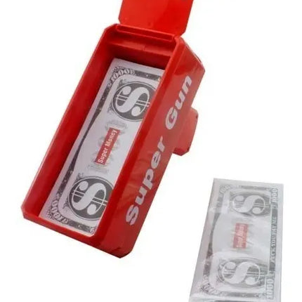 Pistola Lanza Billetes, Juguete Tira Dinero, Rockstar Rojo