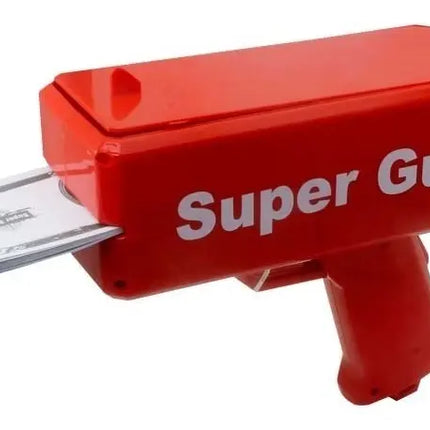 Pistola Lanza Billetes, Juguete Tira Dinero, Rockstar Rojo