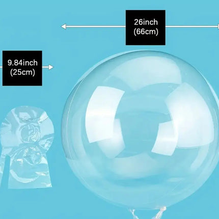 Pack 10 Unid. Globo Burbuja Transparente De 18 Pulgadas. Trasparente