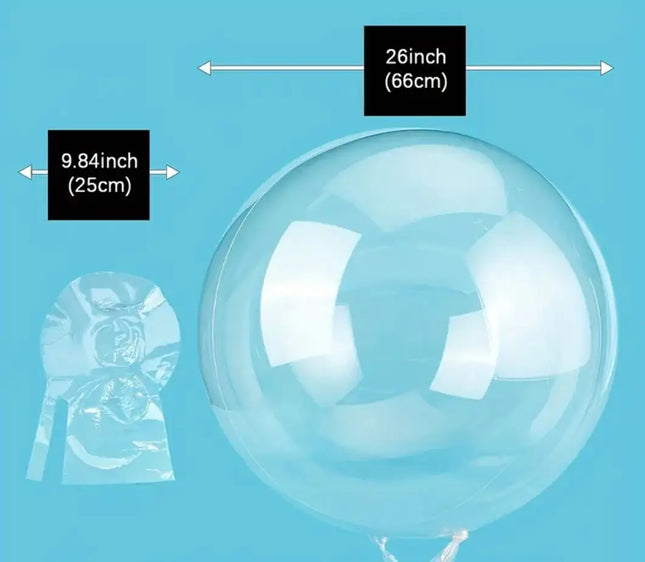 Pack 10 Unid. Globo Burbuja Transparente De 18 Pulgadas. Trasparente
