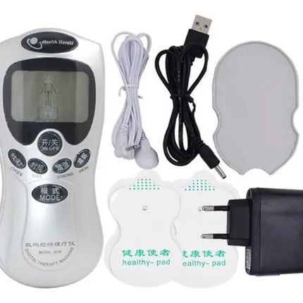 Electro físico Maquina Electro estimulador Tens 4 Electrodos
