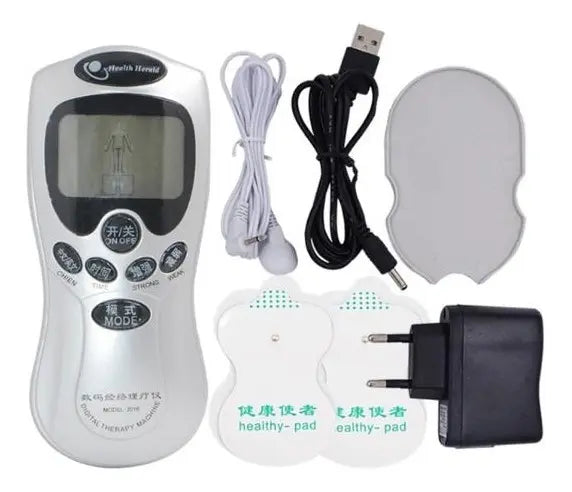 Electro físico Maquina Electro estimulador Tens 4 Electrodos