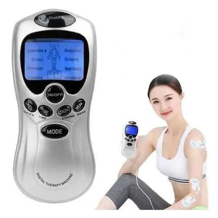 Electro físico Maquina Electro estimulador Tens 4 Electrodos