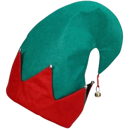 3 Gorro Sombrero Duende Elfo Campanitas Sonajera Navidad Eco Verde