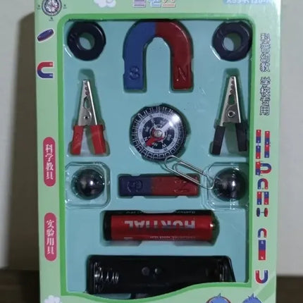 Kit Escolar Circuito Electromagnetismo Juego Imanes 17 Pieza