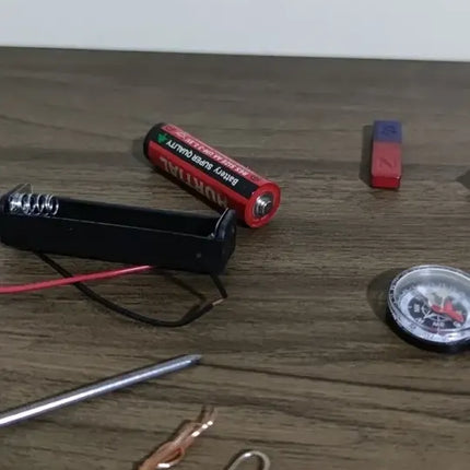 Kit Escolar Circuito Electromagnetismo Juego Imanes 17 Pieza