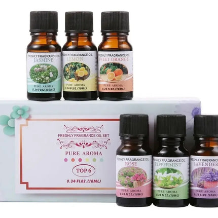 Pack 6 Esencias Para Difusor Humidificador Aceite Esencial