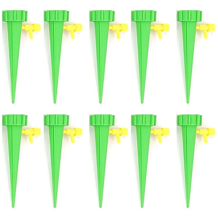 Estacas De Riego Goteo Ajustables Yala Verde Set 10 Unidades 13.5cm