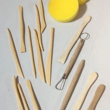 Set Estecas Y Herramientas Arcilla Modelado, Greda 17 Pzs