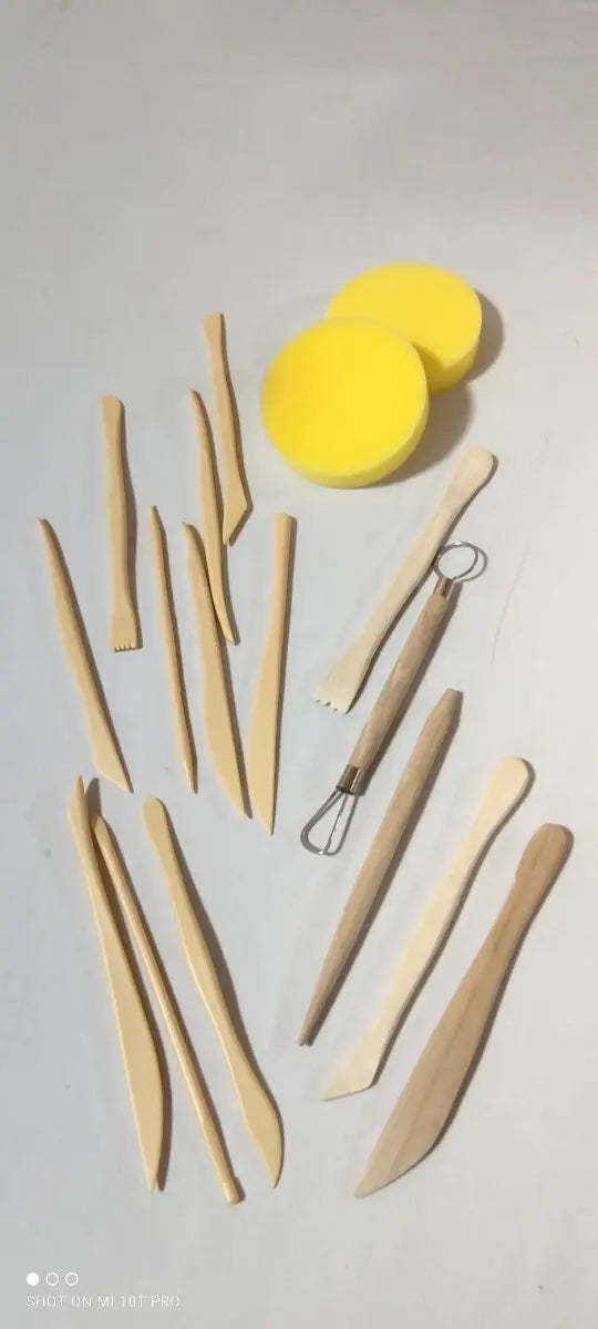 Set Estecas Y Herramientas Arcilla Modelado, Greda 17 Pzs