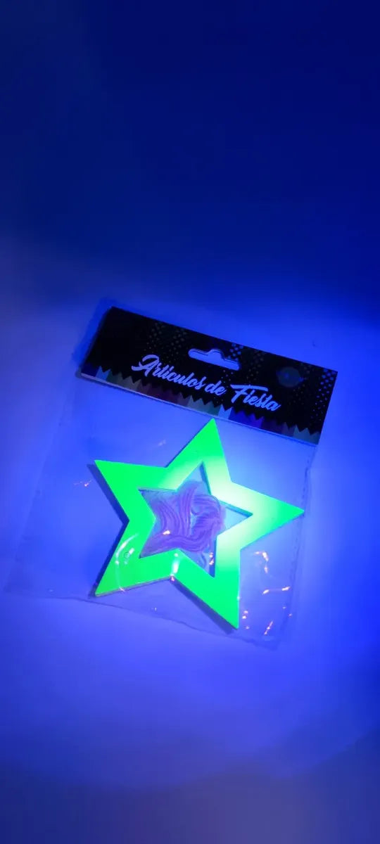 Banderín 64 Estrellas Flúor Surtidas Fiesta Neón Cotillón Surtido / Estrella