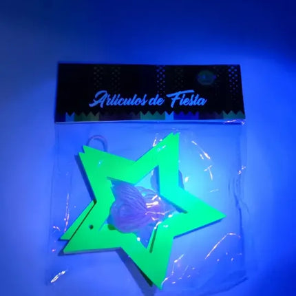 Banderín 64 Estrellas Flúor Surtidas Fiesta Neón Cotillón Surtido / Estrella