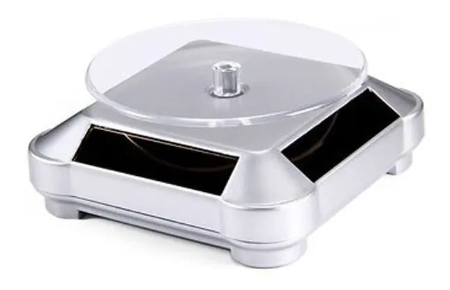 Exhibidor Mostrador Joyas 360 Giratorio Panel Solar