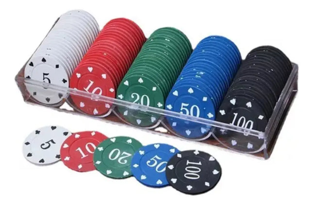 Fichas De Poker Para Juegos De Poker 100 Piezas De 5 A 100