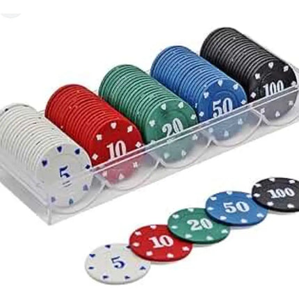 Fichas De Poker Para Juegos De Poker 100 Piezas De 5 A 100
