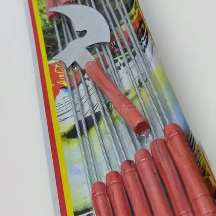 12 Fierritos Anticucho Brocheta Pincho Acero 32 Cm Asado