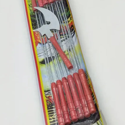 12 Fierritos Anticucho Brocheta Pincho Acero 32 Cm Asado