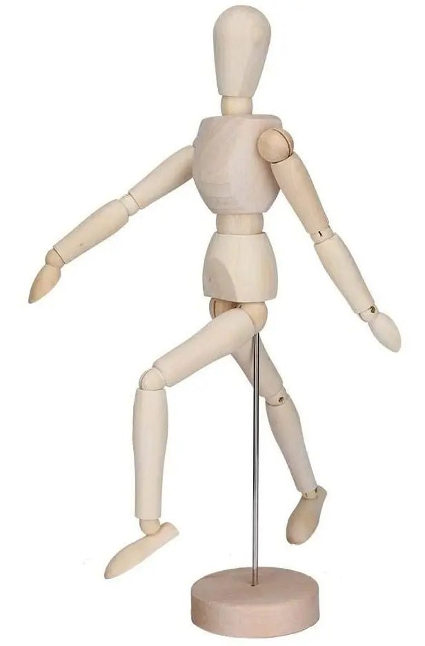 Figura Humana Madera Articulado 20cm, Stop Motion, Dibujo