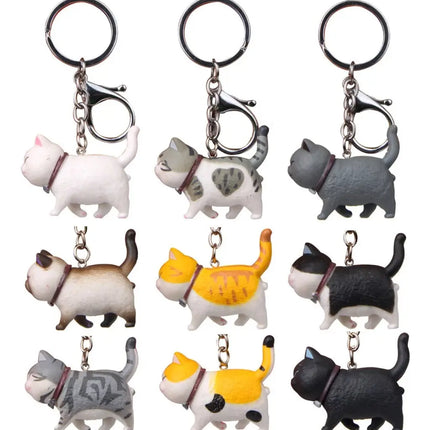 Llaveros De Gatos, Michi, Gatito, Cat Llavero Simple
