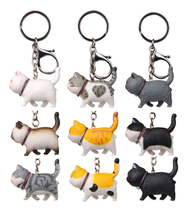 Llaveros De Gatos, Michi, Gatito, Cat Llavero Simple