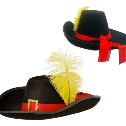 Sombrero Y Espada Gato Con Botas Cuento Disfraz Negro / Liso | standar