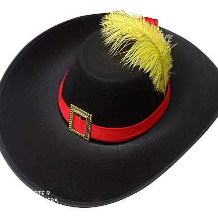 Sombrero Gato Con Botas Para Disfraz Cotillón Fiestas Negro
