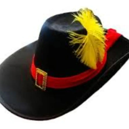 Sombrero Y Espada Gato Con Botas Cuento Disfraz Negro / Liso | standar