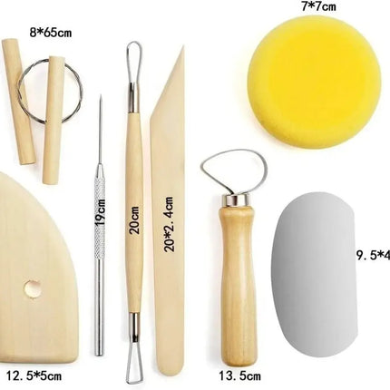 Set 8 Herramientas Para Esculpir, Moldear Arcilla, Greda