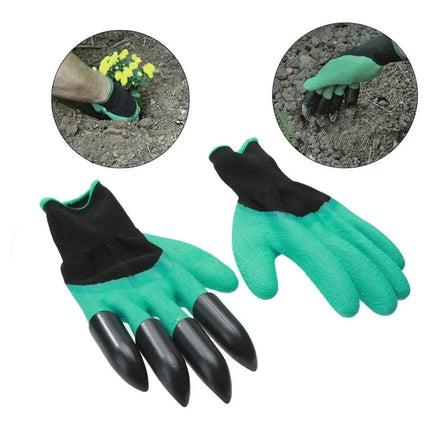 Guantes Con Garra Para Jardinería, Huerto, Paisajista Verde oscuro / Liso | Standar