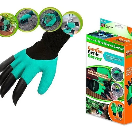 Guantes Con Garra Para Jardinería, Huerto, Paisajista Verde oscuro / Liso | Standar