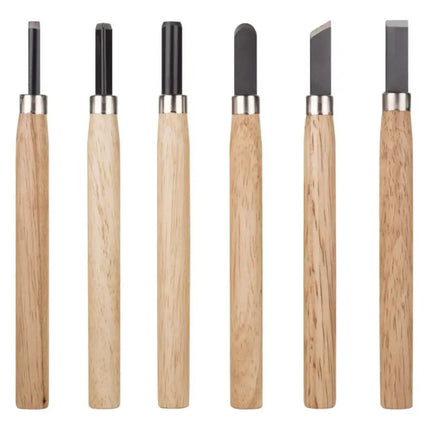 Set 8 Gubias Para Tallado, Medición Artesanía Madera Escolar