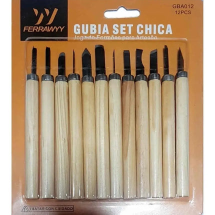 Set 12 Gubias Para Tallado, Medición, Artesania Madera