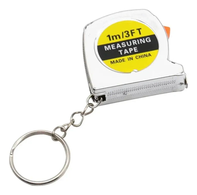 Llavero Mini Cinta Métrica Huincha Regla Metal 1mt Bolsillo
