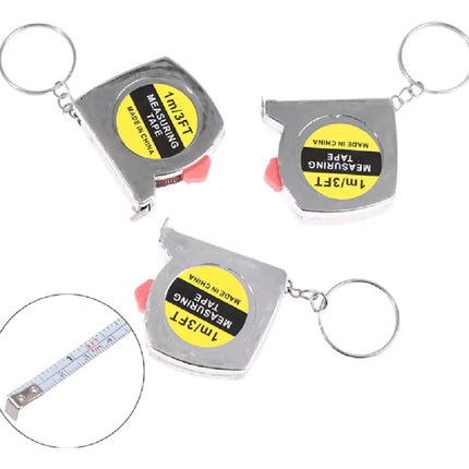 Llavero Mini Cinta Métrica Huincha Regla Metal 1mt Bolsillo