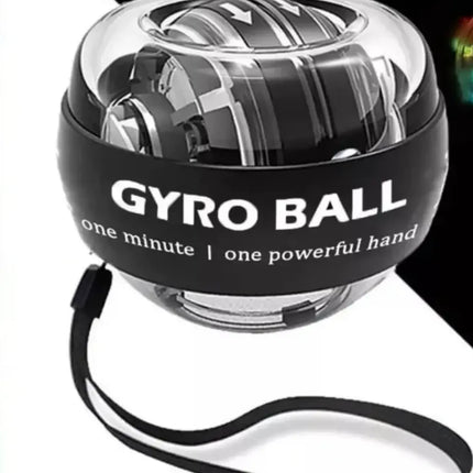 Power Ball Gyro Ejercitador Giroscopio Para Muñeca Fitness Negro