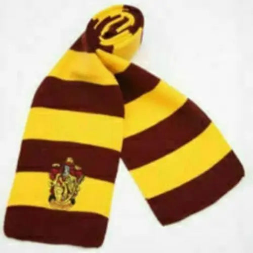 Bufanda Harry Potter Casa Gryffindor Clásica Escudo Bordado Rojo y amarillo / Rayas