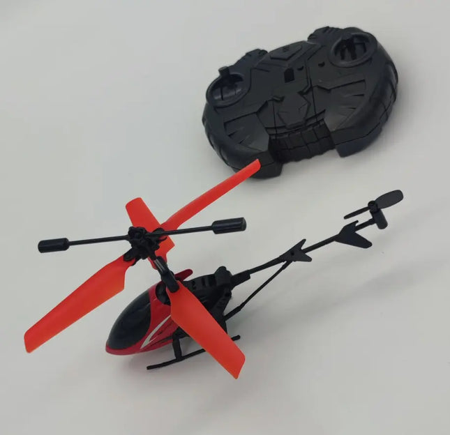 Helicóptero Con Control Remoto 2 Canales Rc Rojo