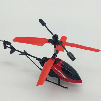 Helicóptero Con Control Remoto 2 Canales Rc Rojo