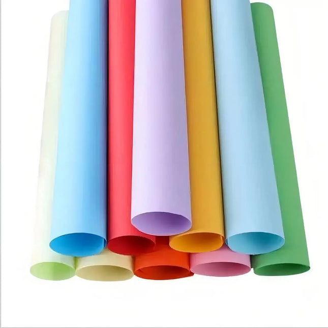 100 Hojas De Colores Resma Papel Carta A4 Impresión Escolar Multicolor Multicolor