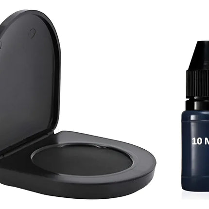 Tampón Almohadilla Dactilar Huellero + Tinta Negra 10ml Negro / Negro