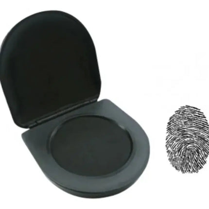 Tampón Almohadilla Dactilar Huellero + Tinta Negra 10ml Negro / Negro