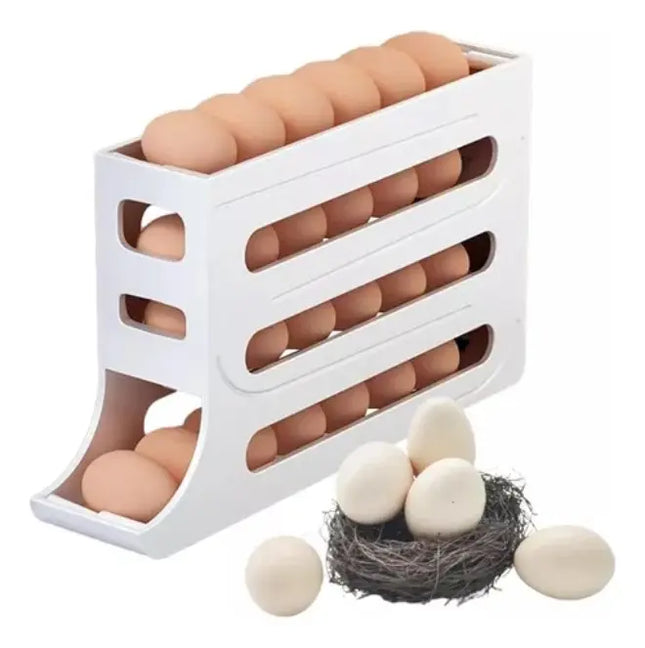 Dispensador De Huevos Para Nevera 30 Und Huevera Porta huevos Color Blanco Airlya-life1 Blanco
