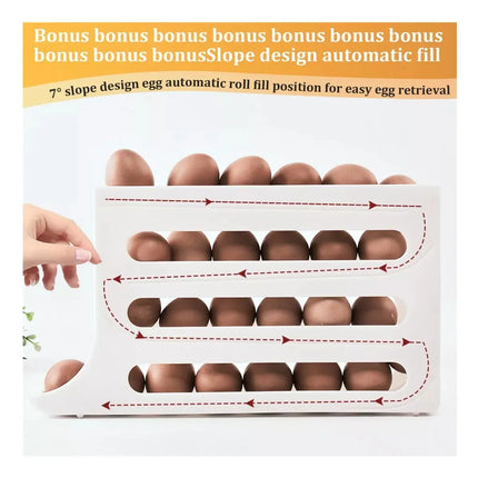 Dispensador De Huevos Para Nevera 30 Und Huevera Porta huevos Color Blanco Airlya-life1 Blanco
