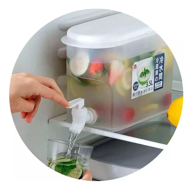 Jarra Dispensador Limonada Bebida Agua Nevera Grifo 3500 Ml
