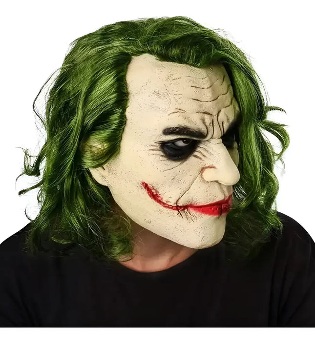 Disfraz Mascara Joker Guason Halloween Cosplay Terror Látex Adulto