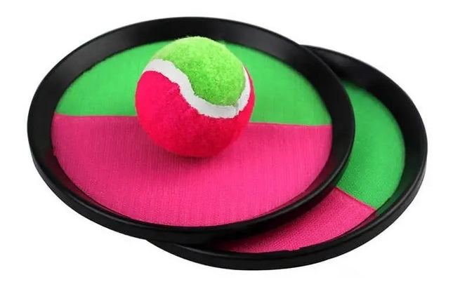 Juego Paletas De Playa, Atrapa Pelota Con Velcro, Aire Libre