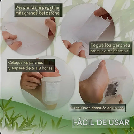 10 Parches Desintoxicantes Kinoki Pies Cansancio Kiyumi