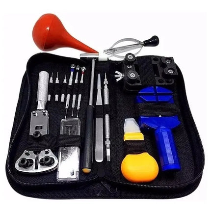 Kit 16 Herramientas Relojería, Reloj Con Estuche Deluxe